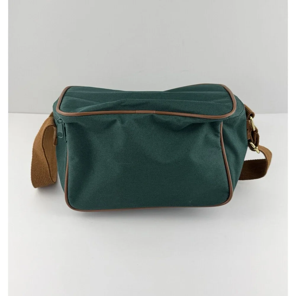 Vintage Polo Ralph Lauren Green Canvas Toiletry Shoulder Bag Cosmetics Fanny